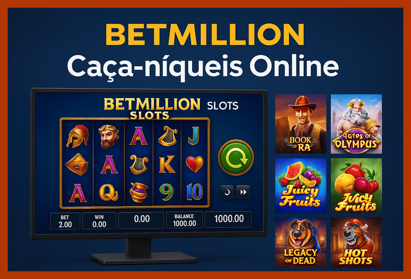 Explore o mundo das slot machines no BETMILLION Casino